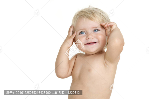 頭戴嬰兒