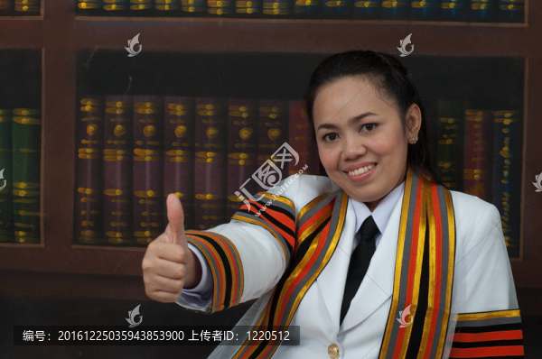 亞洲泰國吸引研究生女圖書館