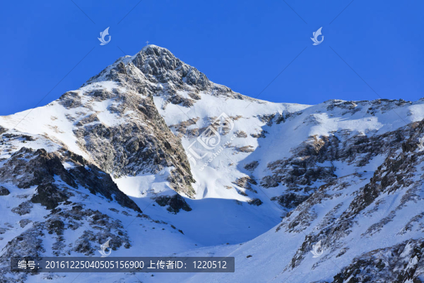 冬天的山地景觀