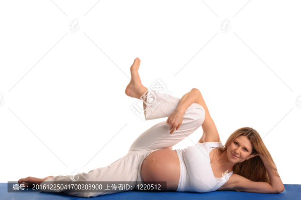 孕婦躺下練瑜伽