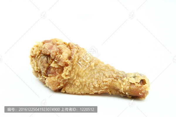 孤立的炸雞腿雞