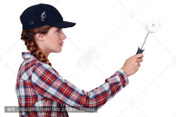 女人畫墻