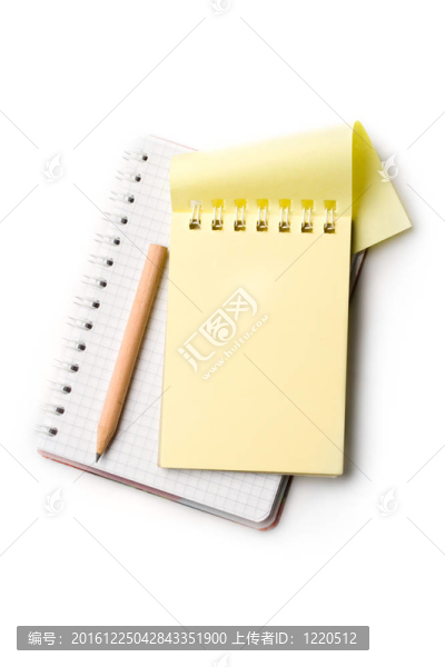 記事本；鉛筆；白色