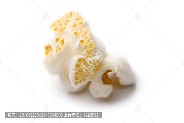 白色爆米花