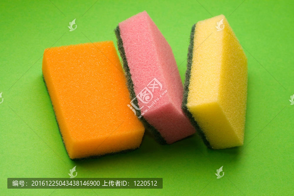 綠色背景下的海綿
