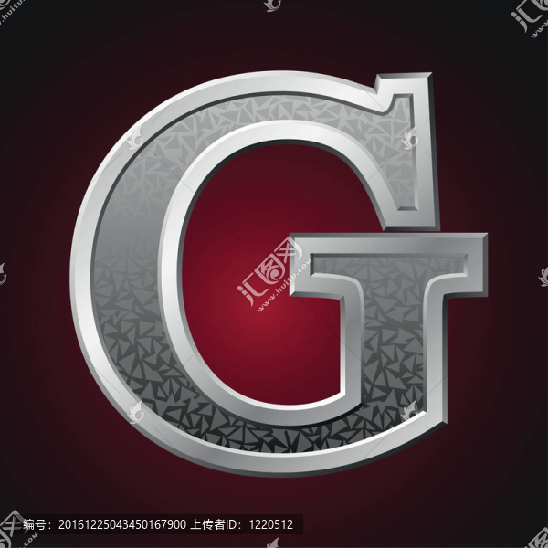 金屬字母G