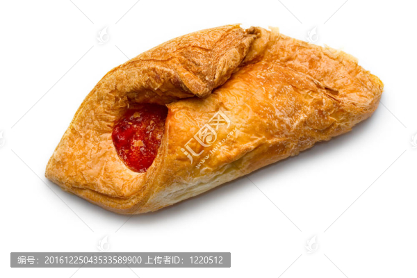 白色背景上的小圓面包