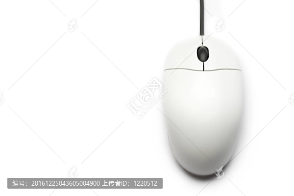 白色背景下的電腦鼠標(biāo)