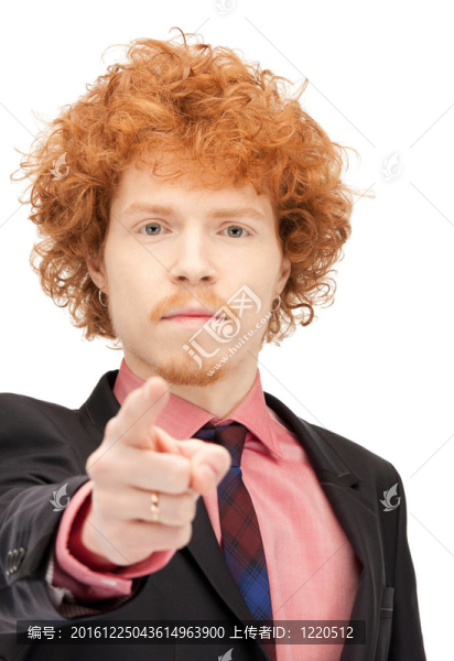 商人指著他的手指