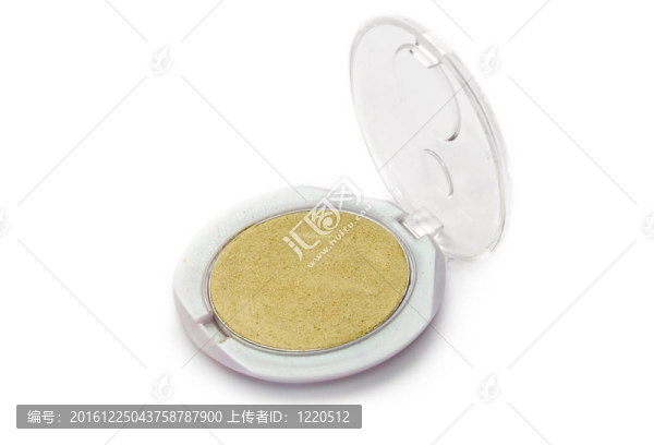 化妝粉在白色的盒子里