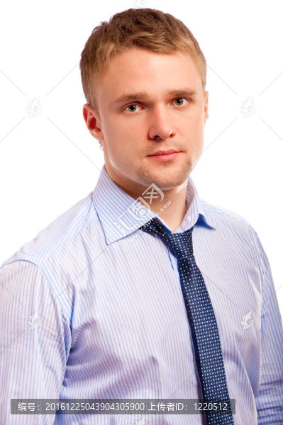 自信的商人。