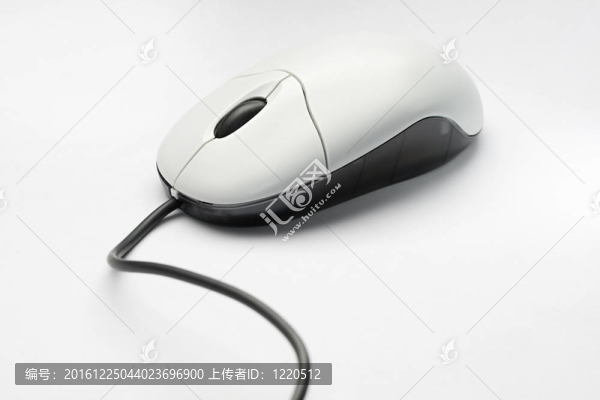白色背景下的電腦鼠標