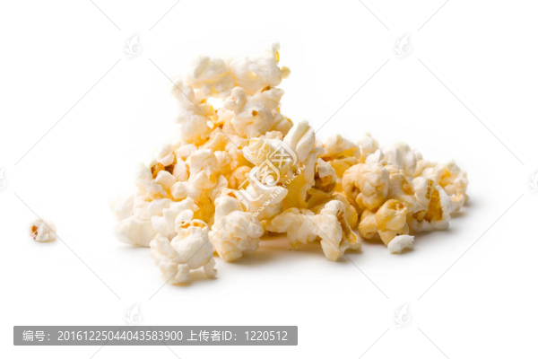 白色爆米花