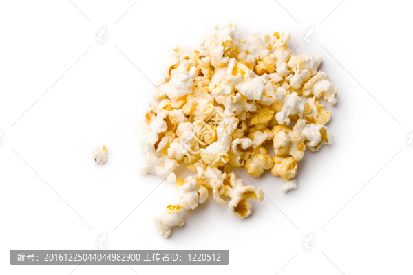 白色爆米花