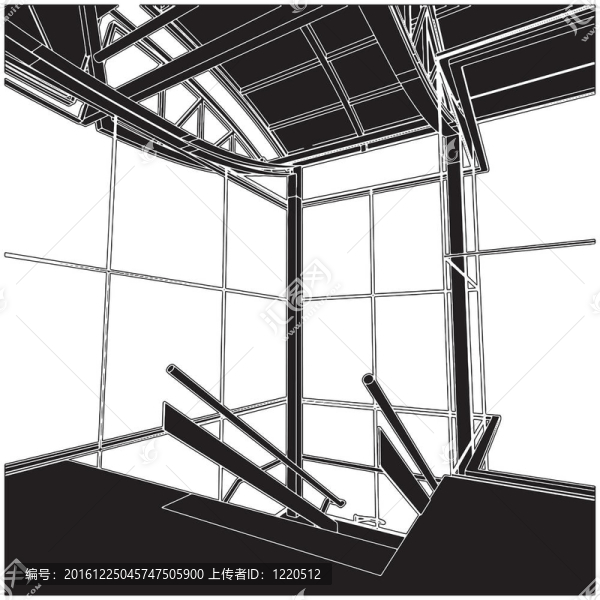 里面的樓梯空間