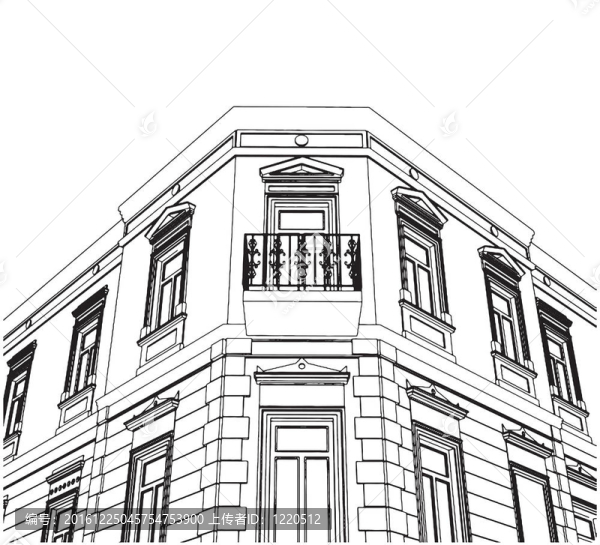 建筑角折衷屋