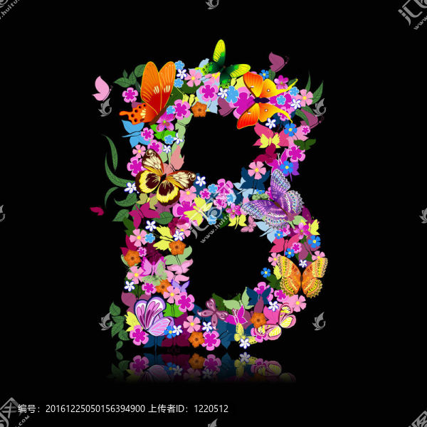 花朵和蝴蝶的信