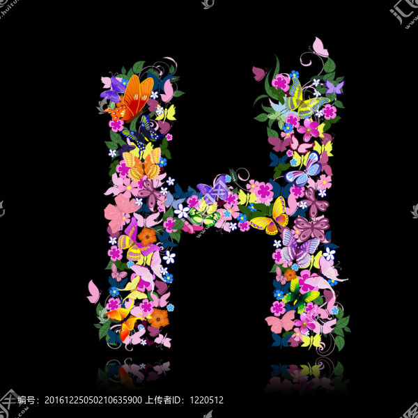 花朵和蝴蝶的信