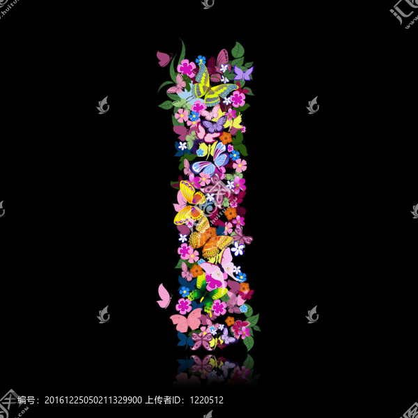 花朵和蝴蝶的信