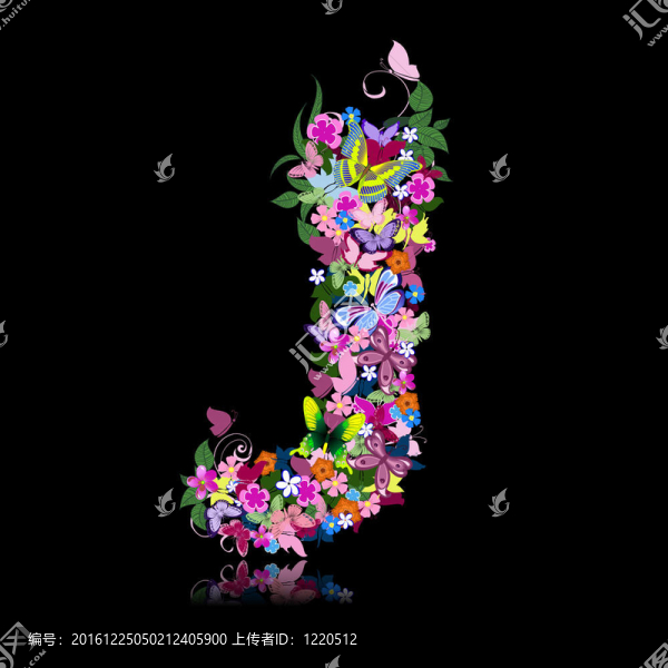 花朵和蝴蝶的信