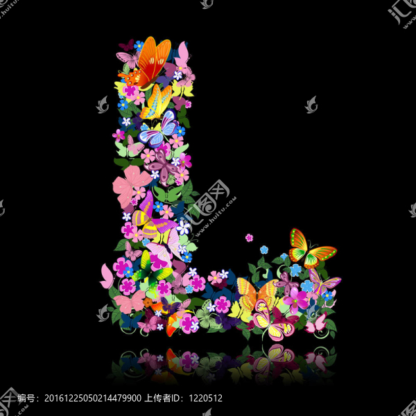花朵和蝴蝶的信