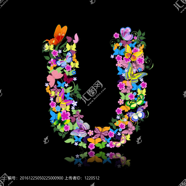 花朵和蝴蝶的信