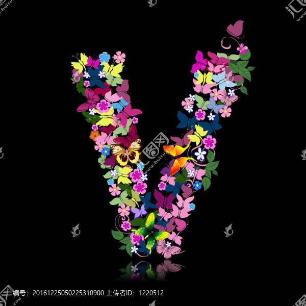 花朵和蝴蝶的信