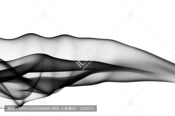 抽象：白色的黑煙形狀