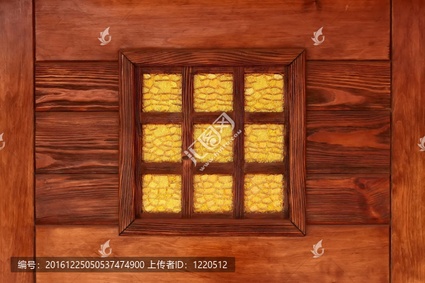 黃色裝飾彩色玻璃窗