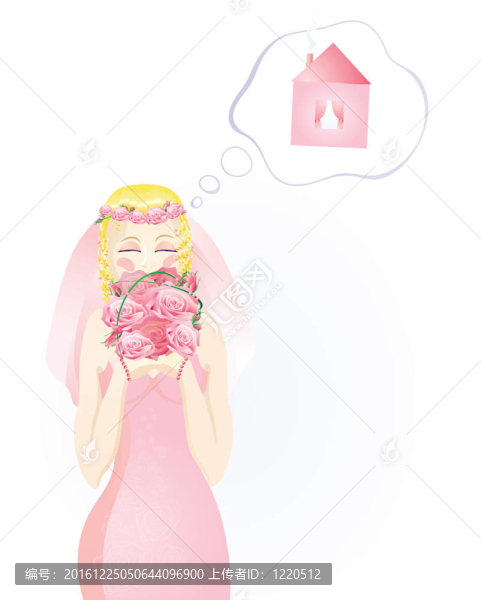 美麗的金發(fā)新娘