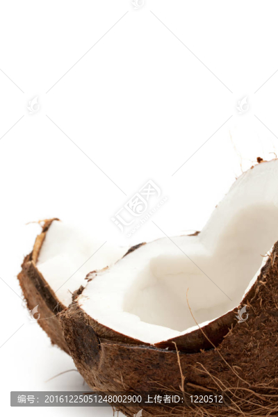 白色的椰子