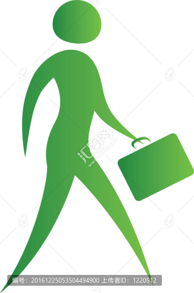 與breifcase牽手走路的人