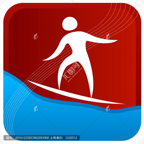 沖浪板上的人平衡