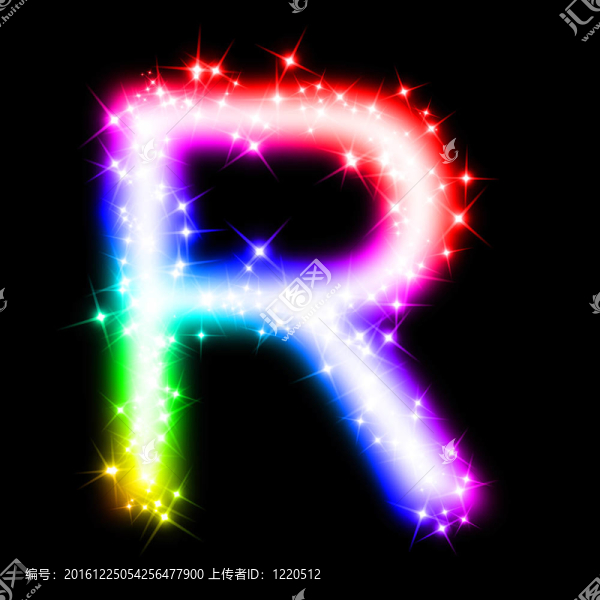 彩色字母字母