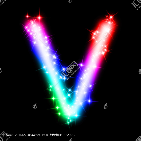 多彩字母字母