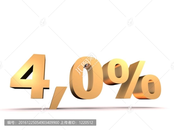 4；0%
