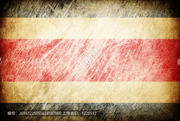 油漬擦背景旗系列。哥斯達(dá)黎加。