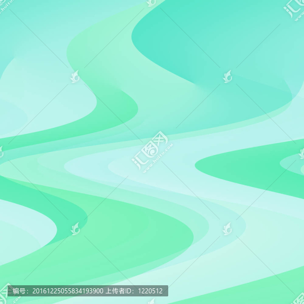 淡淡的綠色浪潮