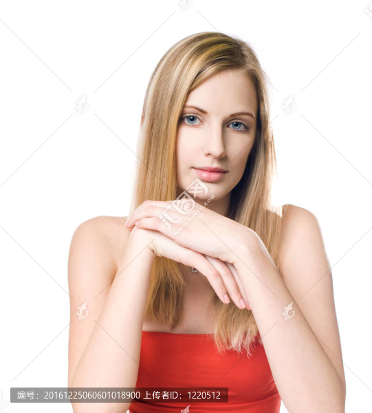 自信金發(fā)美女。