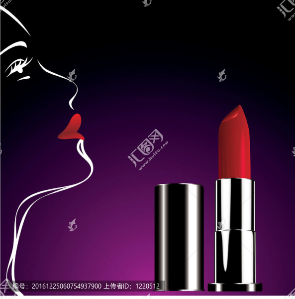 紅色唇膏