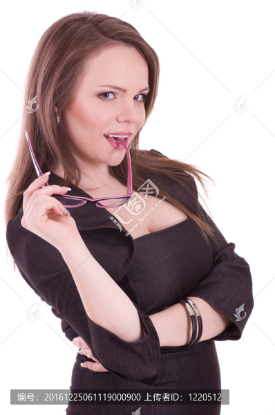 戴眼鏡的年輕商人