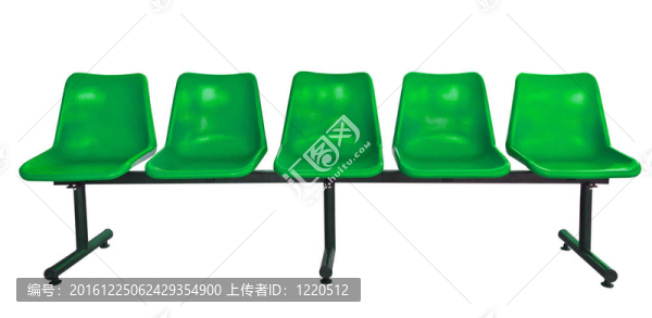 白色的綠色塑料椅子