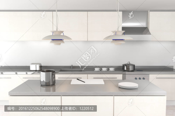 白色現(xiàn)代廚房