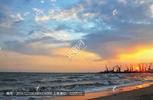 海上日落