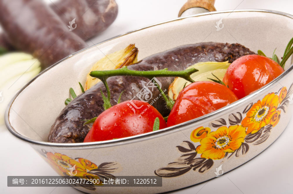 krupniok傳統(tǒng)血香腸在波蘭美食