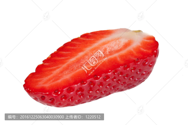 白底半草莓