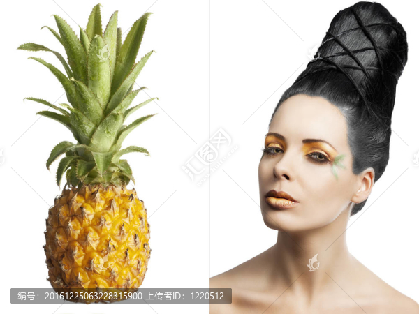花妝；她是三個月來的