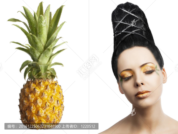 花妝；她是三個月來的