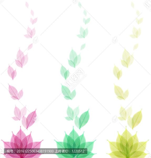 骨架葉子抽象背景