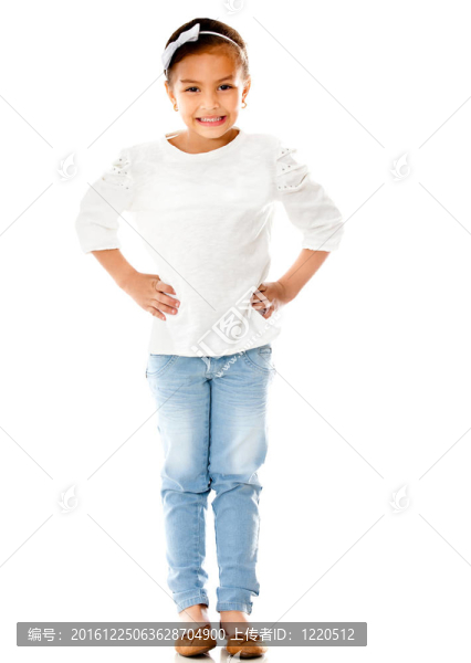 美麗的女孩微笑